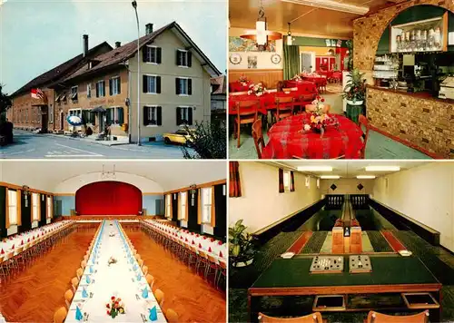 AK / Ansichtskarte  Derendingen_ Tuebingen Restaurant Saalbau Bad Gastraum Theatersaal Kegelbahn