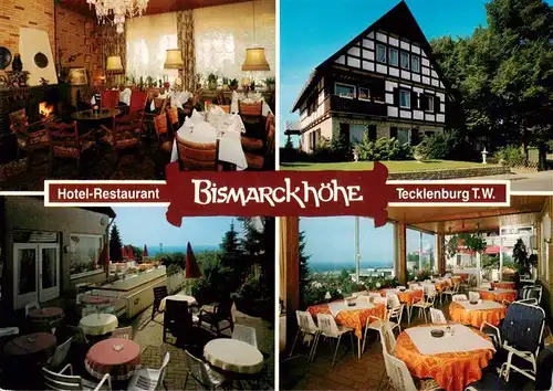 AK / Ansichtskarte 73936286 Tecklenburg Hotel Restaurant Bismarckhoehe Gastraeume Terrasse