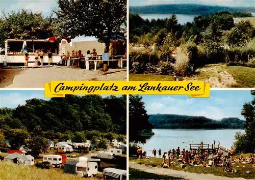 AK / Ansichtskarte  Moelln__Lauenburg Campingplatz am Lankauer See Kiosk Strandpartie