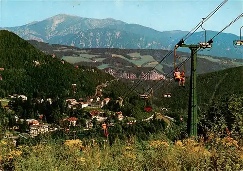 AK / Ansichtskarte  Sessellift_Chairlift_Telesiege Luftkurort Semmering Seehoehe Hirschenkogel