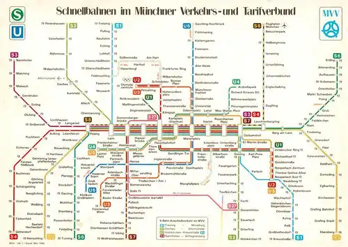 AK / Ansichtskarte  U-Bahn_Subway_Underground_Metro Schnellbahnen Muenchen und Tarifverbund