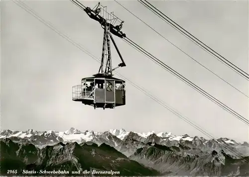 AK / Ansichtskarte  Seilbahn_Cable-Car_Telepherique Saentis-Schwebebahn Berneralpen 