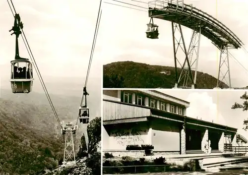 AK / Ansichtskarte  Seilbahn_Cable-Car_Telepherique Thale/Harz Bodental Hexentanzplatz Bergstation