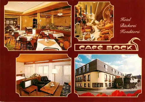 AK / Ansichtskarte 73936479 Frickhofen Hotel Baeckerei Konditorei Cafe Bock Gastraeume