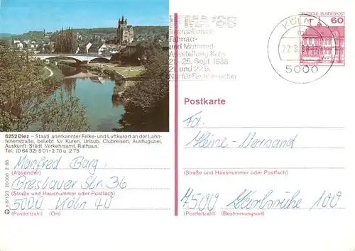 AK / Ansichtskarte  Diez_Lahn Partie an der Lahn