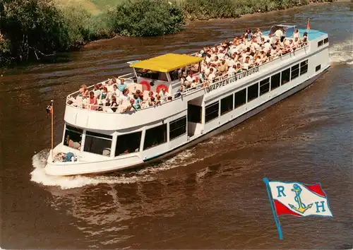 AK / Ansichtskarte  Limburg__Lahn Fahrgastschiff Wappen von Limburg