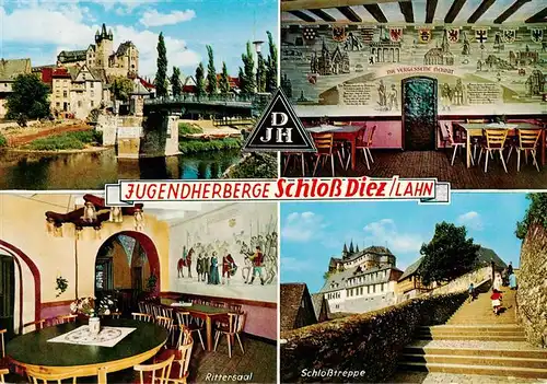 AK / Ansichtskarte 73936494 Diez_Lahn Jugendherberge Schloss Rittersaal Schlosstrepe