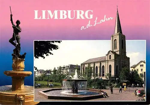 AK / Ansichtskarte 73936514 Limburg__Lahn Brunnen Kirche