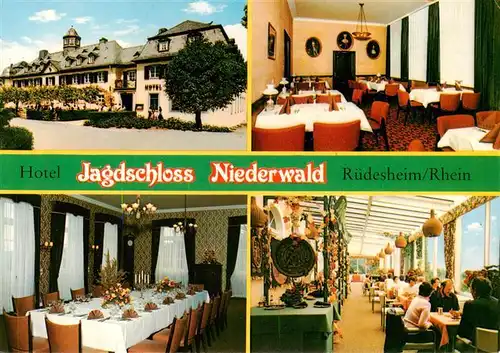 AK / Ansichtskarte 73936523 Ruedesheim_am_Rhein Hotel Jagdschloss Niederwald Gastraeume