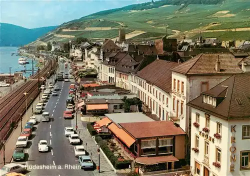 AK / Ansichtskarte  Ruedesheim_am_Rhein Rheinuferstrasse