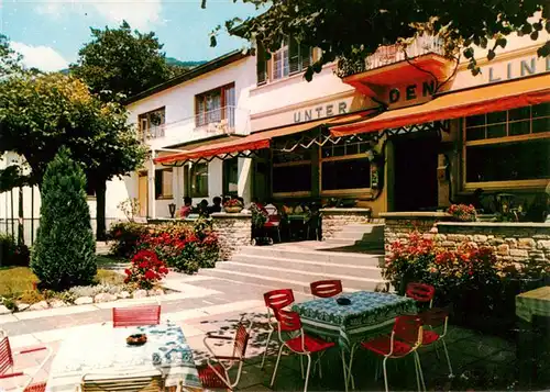 AK / Ansichtskarte  Assmannshausen_Rhein Hotel Restaurant Unter den Linden