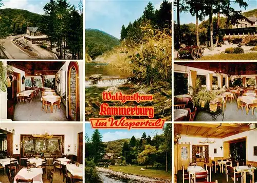 AK / Ansichtskarte  Lorch_Rheingau Waldgasthaus Restaurant Kammerburg im Wispertal Gastraeume