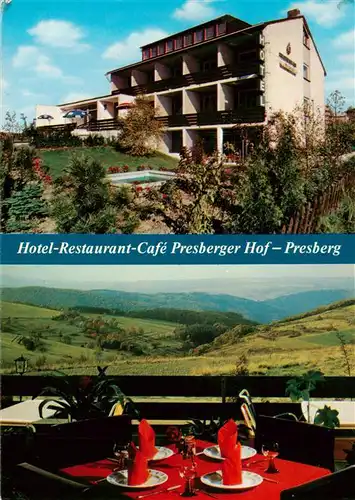 AK / Ansichtskarte 73936550 Presberg_Rheingau_Ruedesheim Hotel Restaurant Presberger Hof Panorama