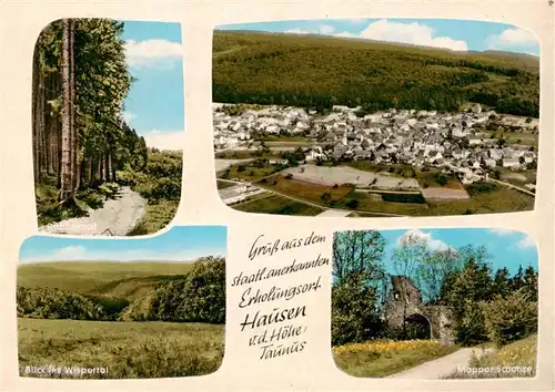 AK / Ansichtskarte  Hausen_Hoehe_Taunus Rabenkopf Fliegeraufnahme Wispertalblick Mopper Schanze