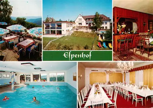 AK / Ansichtskarte  Espenschied_Lorch Espenhof Hotel Restaurant Terrassencafe Hallenbad Gastraeume