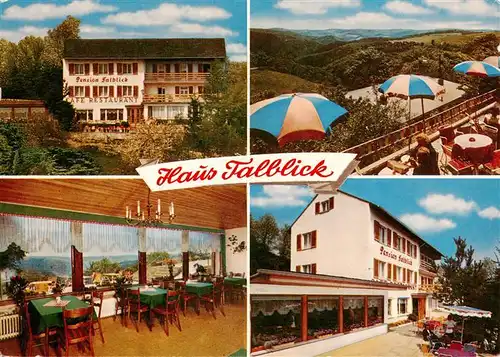 AK / Ansichtskarte  Espenschied_Lorch Haus Talblick Cafe Restaurant Terrasse Gastraum