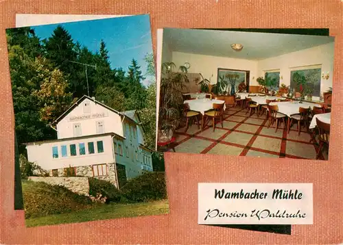 AK / Ansichtskarte 73936592 Wambach_Bad_Schwalbach_Taunus Wambacher Muehle Pension Waldruhe 