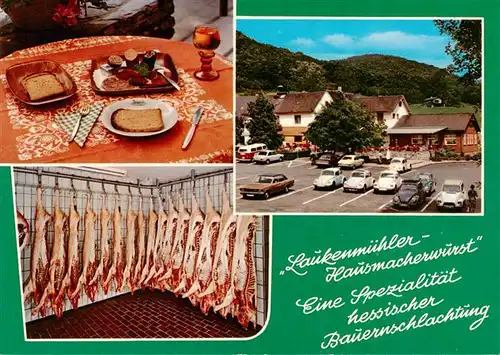 AK / Ansichtskarte  Laukenmuehle_Bad_Schwalbach Restaurant Cafe  Laukenmuehle im Wispertal Vesperteller Kuehlhaus