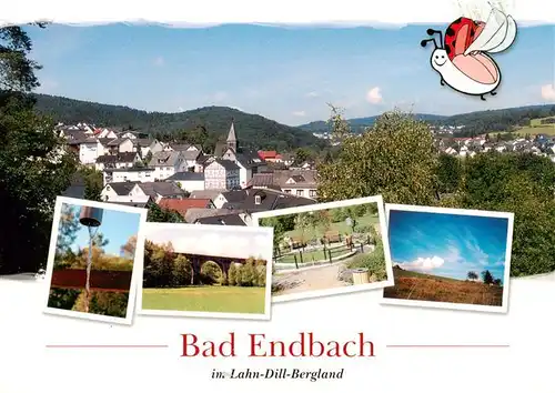 AK / Ansichtskarte 73936630 Bad_Endbach Stadtpanorama Viadukt Landschaft