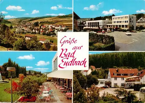 AK / Ansichtskarte  Bad_Endbach Teilansichten Luftkurort Kurhotel Terrasse