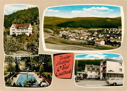 AK / Ansichtskarte  Bad_Endbach Teilansichten Kneippkurort Haus Bornberg Wassertreten Badehaus Koch