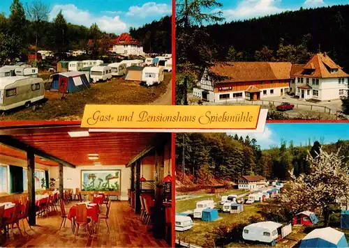 AK / Ansichtskarte 73936657 Loewenhagen Gast und Pensionshaus Spiessmuehle Gastraum Camping