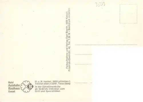 AK / Ansichtskarte  Kassel Autobahn Rasthaus Kassel Blumenkutsche