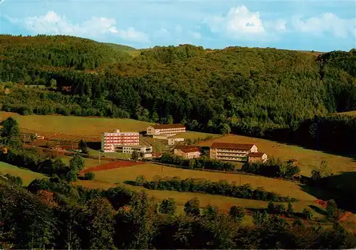 AK / Ansichtskarte  Neukirchen_Knuellgebirge Waldsanatorium Urbachtal und Klinik Dr Bartsch KG Fliegeraufnahme