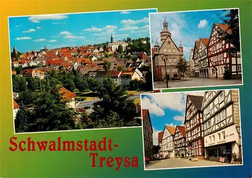 AK / Ansichtskarte  Treysa Panorama Stadtplatz Fachwerkhaeuser