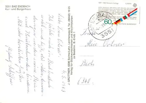 AK / Ansichtskarte 73936711 Bad_Endbach Kur und Buergerhaus