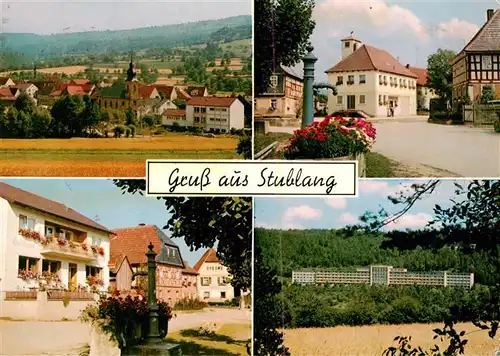 AK / Ansichtskarte 73936738 Stublang Dorfansicht Dorfbrunnen Brauerei Hennemann Sanatorium Lautergrund