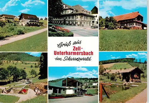 AK / Ansichtskarte  Zell_Harmersbach Gasthaeuser Fachwerkhaeuser Teilansichten