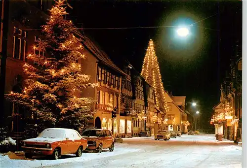 AK / Ansichtskarte  Zell_Harmersbach Weihnachtliches Ortsmotiv