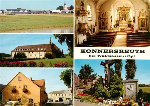 AK / Ansichtskarte  Konnersreuth_Oberpfalz Panorama Kirche Inneres Gedenkstaette