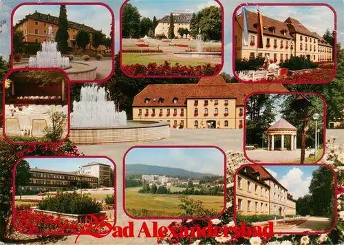 AK / Ansichtskarte  Bad_Alexandersbad Kurhaus Kurpark Sprudel Trinkbrunnen Panorama