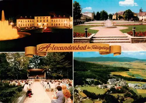 AK / Ansichtskarte 73936805 Alexandersbad_Bad Markgraefl Schloss Schlossterrasse Musikpavillon Panorama