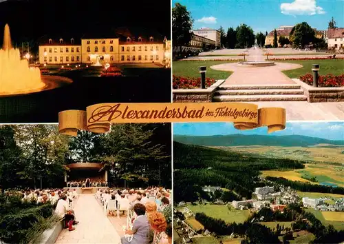 AK / Ansichtskarte  Alexandersbad_Bad Markgraefl Schloss Schlossterrasse Musikpavillon Panorama