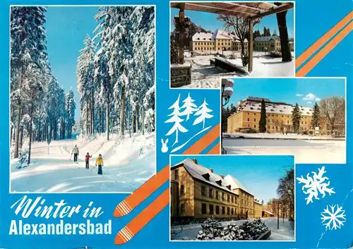 AK / Ansichtskarte 73936942 Alexandersbad_Bad Winteridylle Kuranlagen