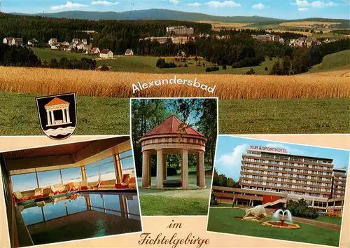 AK / Ansichtskarte 73936947 Alexandersbad_Bad Panorama Hallenbad Kur und Sporthotel