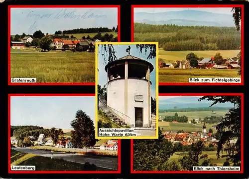 AK / Ansichtskarte  Grafenreuth_Thiersheim Panorama Fichtelgebirge Aussichtspavillon Hohe Warte Leutenberg Thiersheim