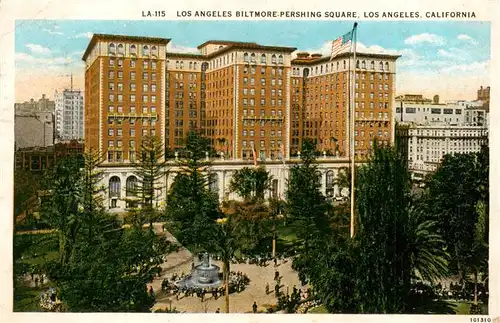 AK / Ansichtskarte 73936981 Los_Angeles_California_USA Biltmore Pershing Square