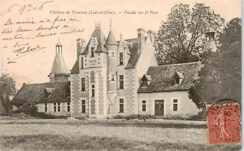 AK / Ansichtskarte  Troussay_Cheverny_41_Loir-et-Cher Châteu Facade sur le parc