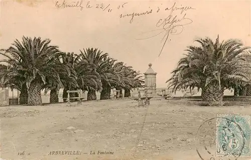 AK / Ansichtskarte  Arbreville_Oran_Algerie La Fontaine