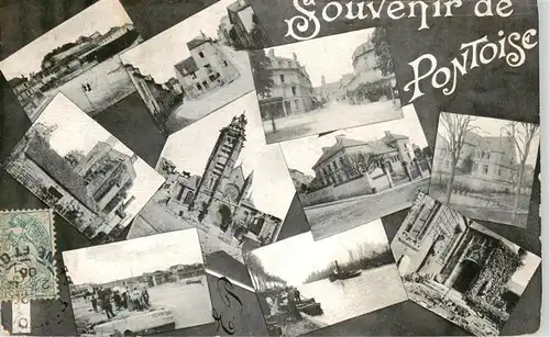 AK / Ansichtskarte  Pontoise_95_Val-d_Oise Souvenirs de la ville vues d ensemble