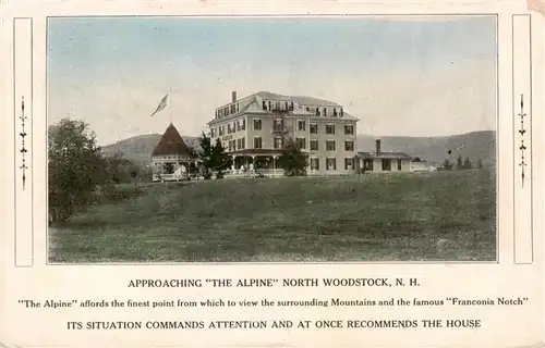 AK / Ansichtskarte 73937028 North_Woodstock Hotel The Alpine