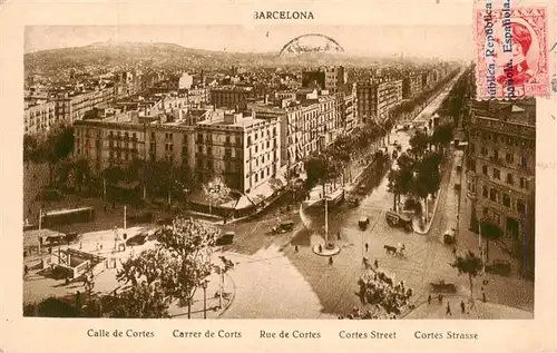 AK / Ansichtskarte  Barcelona_Cataluna_ES Calle de Cortes