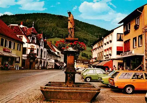 AK / Ansichtskarte  Wolfach_Schwarzwald Dorfbrunnen