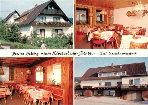 AK / Ansichtskarte  Unterharmersbach Pension Gehring zum Klosterbraeu Stueble Gastraeume