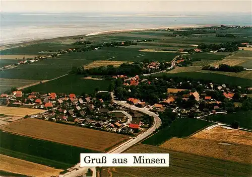 AK / Ansichtskarte  Minsen Fliegeraufnahme