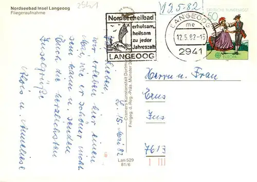 AK / Ansichtskarte  Langeoog_Nordseebad Fliegeraufnahme